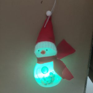 Snowman with LED light