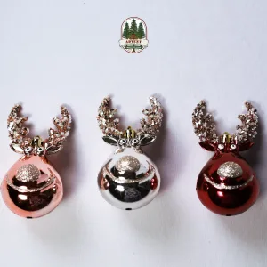 ELK DEER CHRISTMAS DECORATION [ PACK OF 3]