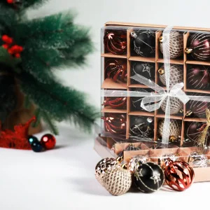 6CM ASSORTED BAUBLES SET OF 20PCS