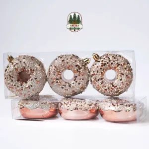 DOUGHNUT CHRISTMAS DECORATIONS [ PACK OF 3]