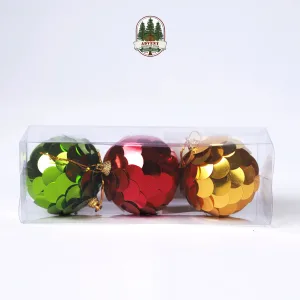 PARTY FUSION CHRISTMAS BAUBLES [ PACK OF 3]