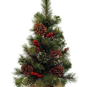 50CM PRE-DECORATED TABLE TOP CHRISTMAS TREE