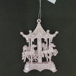 GOLD CHRISTMAS CAROUSEL DECORATION