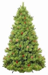 Mount Beacon Pine Christmas Tree (Berries & Cones)