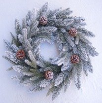 WHITE CHRISTMAS WREATH