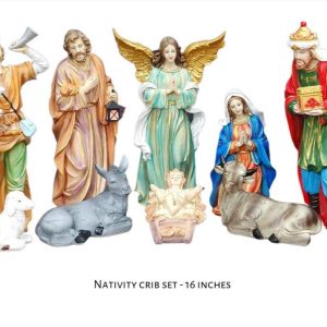 16 inch Nativity Crib Set