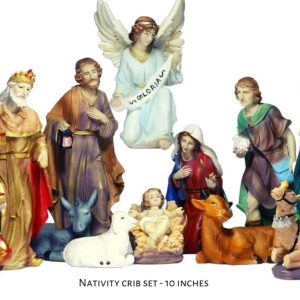 10inch Nativity Crib Set