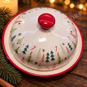 Ceramic Christmas serving dish