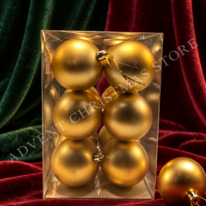 Gold Matte Christmas Baubles