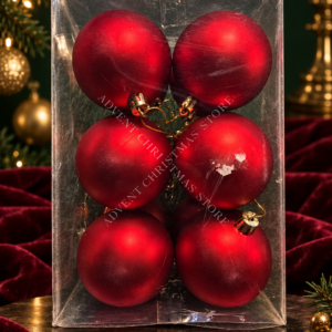Red Matte Christmas Baubles