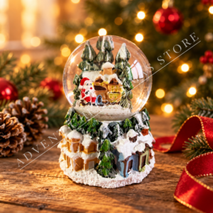 Christmas Village Musical Snow Globe